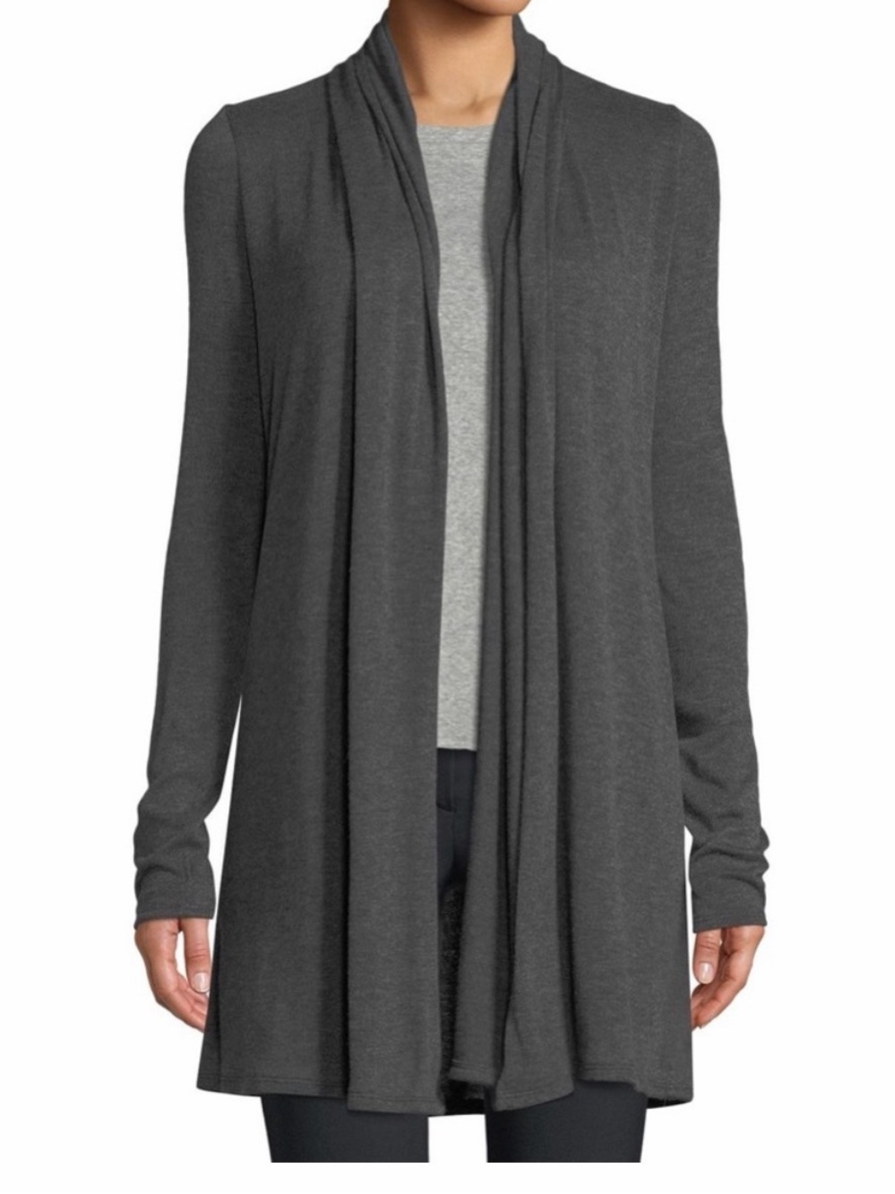 The Row Black Open-Front Women’s Cardigan